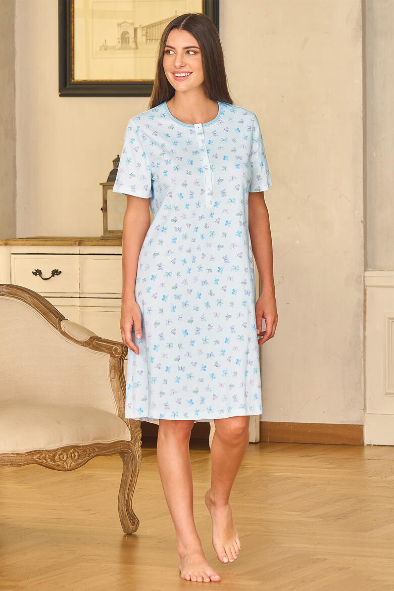 CAMICIA DA NOTTE DONNA MEZZA MANICA BuyBuy24 Abbilgiamento e Biancheria