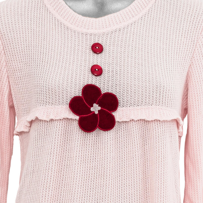 CAMICIA DA NOTTE CALDO COTONE MANICA LUNGA BuyBuy24 Abbilgiamento e Biancheria