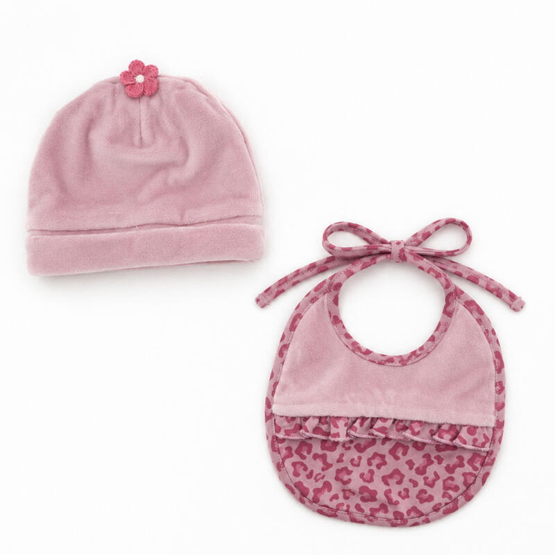 CAPPELLINO + BAVETTA NEONATA BuyBuy24 Abbilgiamento e Biancheria