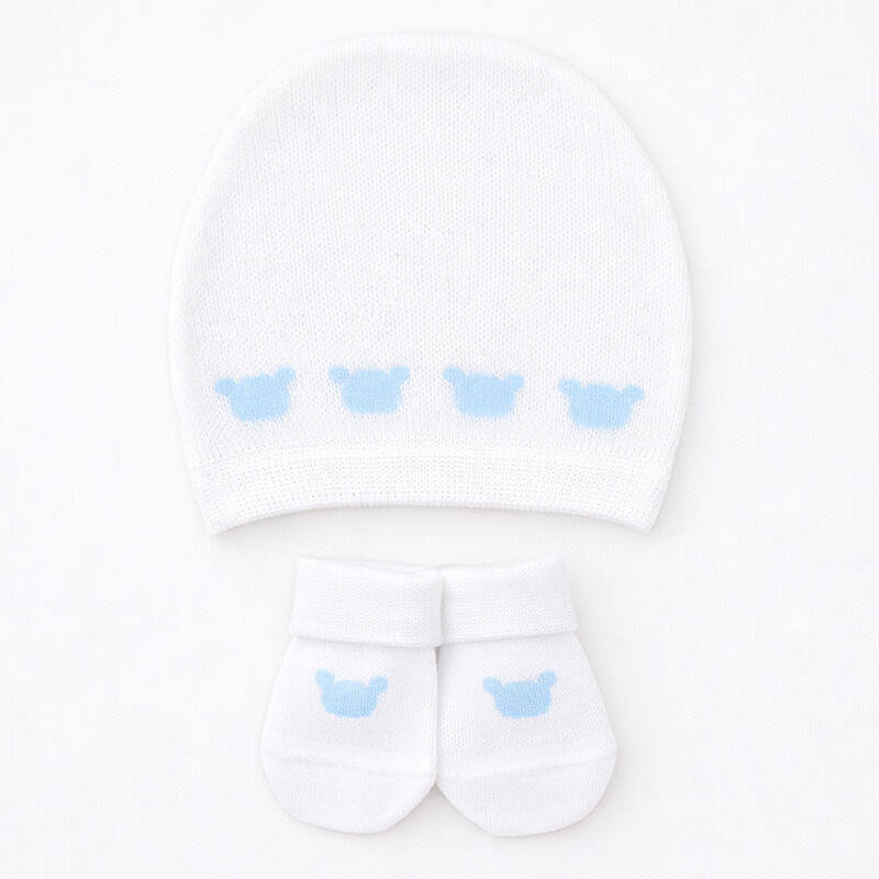 CAPPELLINO+GUANTINI NEONATO BuyBuy24 Abbilgiamento e Biancheria