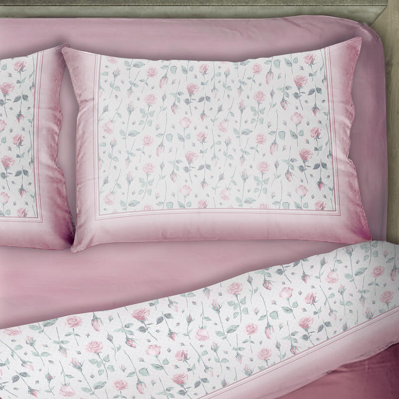 COMPLETO LETTO 2 PIAZZE COTONE PERCALLE BuyBuy24 Abbilgiamento e Biancheria