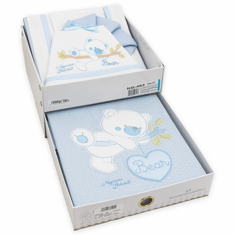 COMPOSE CULLA NEONATO PIQUET 4 PEZZI BuyBuy24 Abbilgiamento e Biancheria