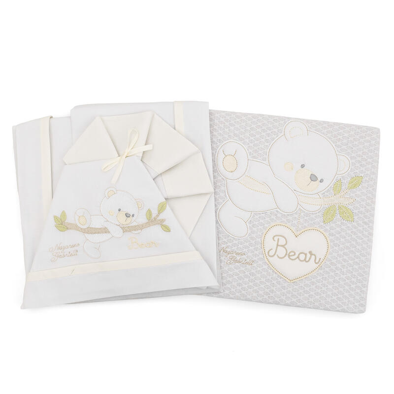 COMPOSE CULLA NEONATO PIQUET 4 PEZZI BuyBuy24 Abbilgiamento e Biancheria