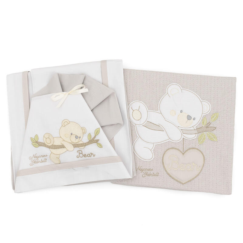 COMPOSE CULLA NEONATO PIQUET 4 PEZZI BuyBuy24 Abbilgiamento e Biancheria