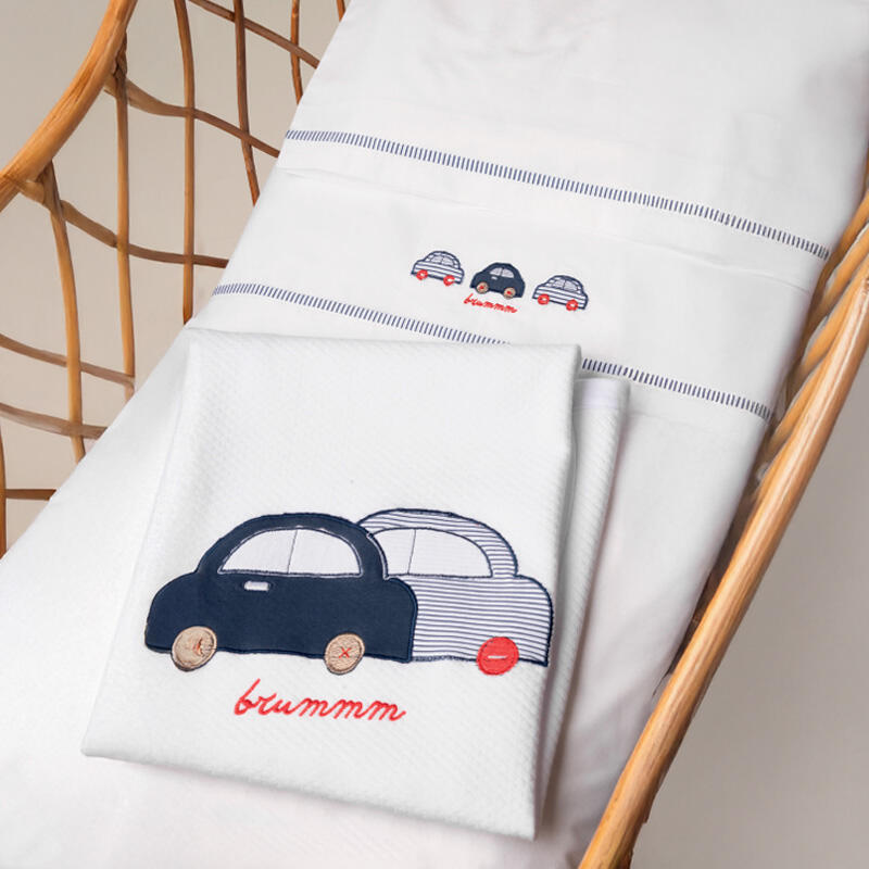 COMPOSE CULLA RICAMATO 4PZ BuyBuy24 Abbilgiamento e Biancheria