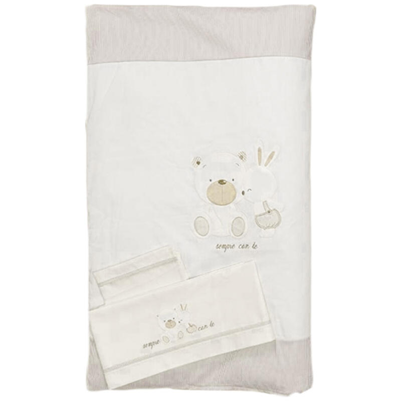 COMPOSE CULLA RICAMATO 5 PEZZI BuyBuy24 Abbilgiamento e Biancheria