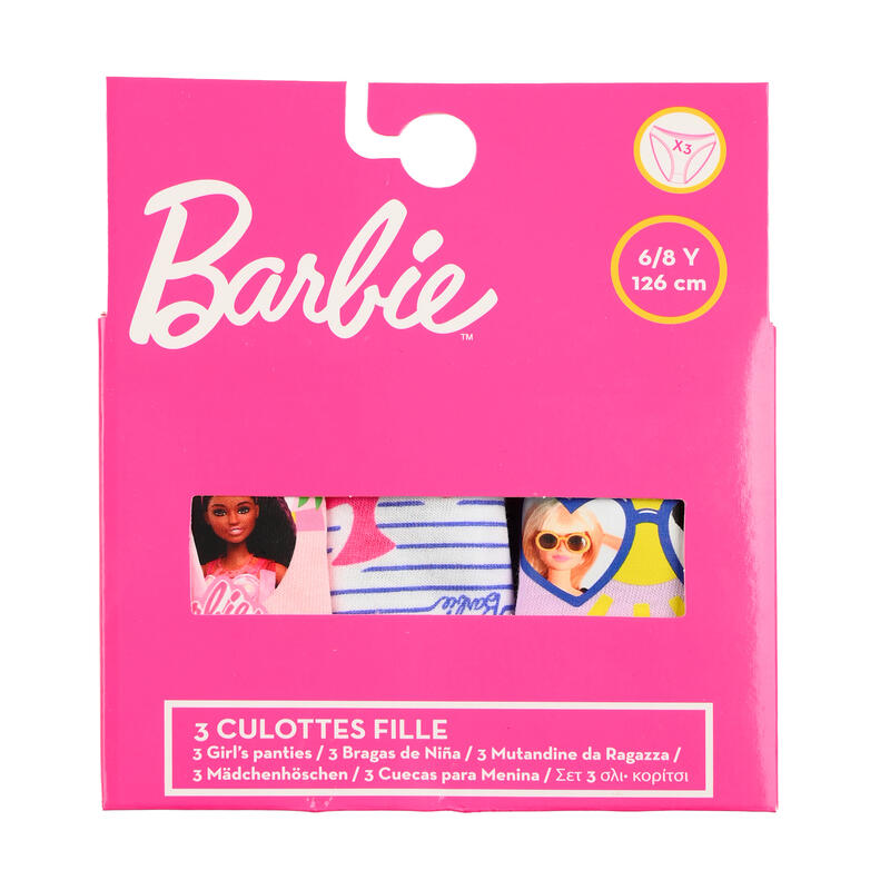 CONFEZIONE 3 PAIA SLIP BIMBA COTONE BARBIE BuyBuy24 Abbilgiamento e Biancheria