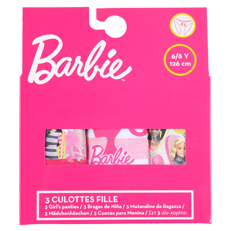 CONFEZIONE 3 PAIA SLIP BIMBA COTONE BARBIE BuyBuy24 Abbilgiamento e Biancheria