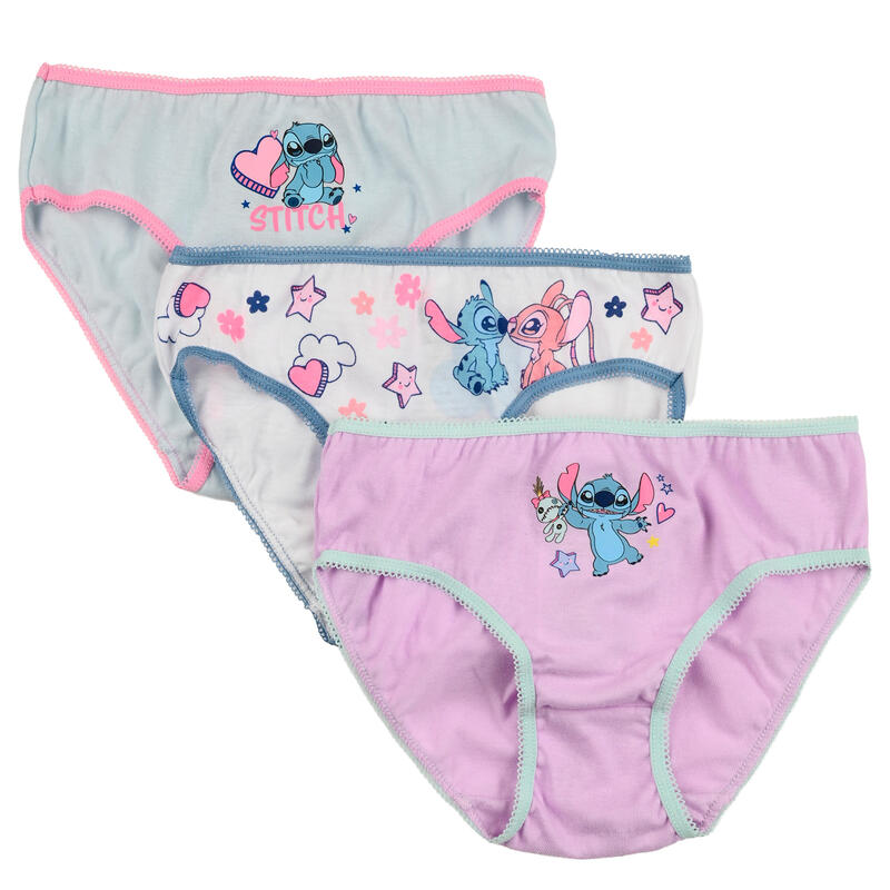 CONFEZIONE 3 PAIA SLIP BIMBA COTONE LILO E STICH BuyBuy24 Abbilgiamento e Biancheria