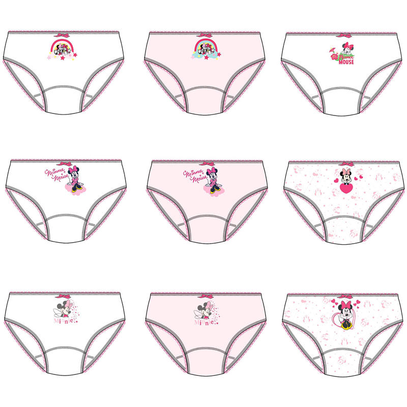 CONFEZIONE 3 PAIA SLIP BIMBA COTONE MINNIE BuyBuy24 Abbilgiamento e Biancheria