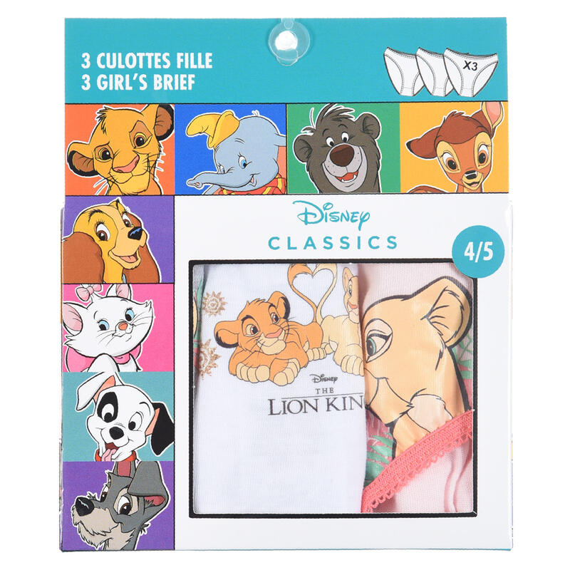 CONFEZIONE 3 PAIA SLIP BIMBA COTONE RE LEONE BuyBuy24 Abbilgiamento e Biancheria
