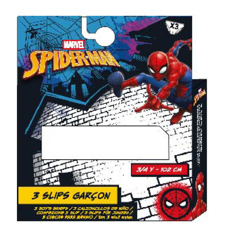 CONFEZIONE 3 PAIA SLIP BIMBO COTONE SPIDERMAN BuyBuy24 Abbilgiamento e Biancheria