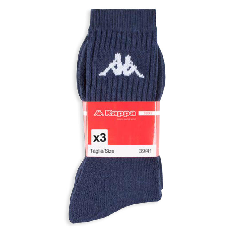 CONFEZIONE 3 PZ CALZA TENNIS SPUGNA CON LOGO KAPPA BuyBuy24 Abbilgiamento e Biancheria
