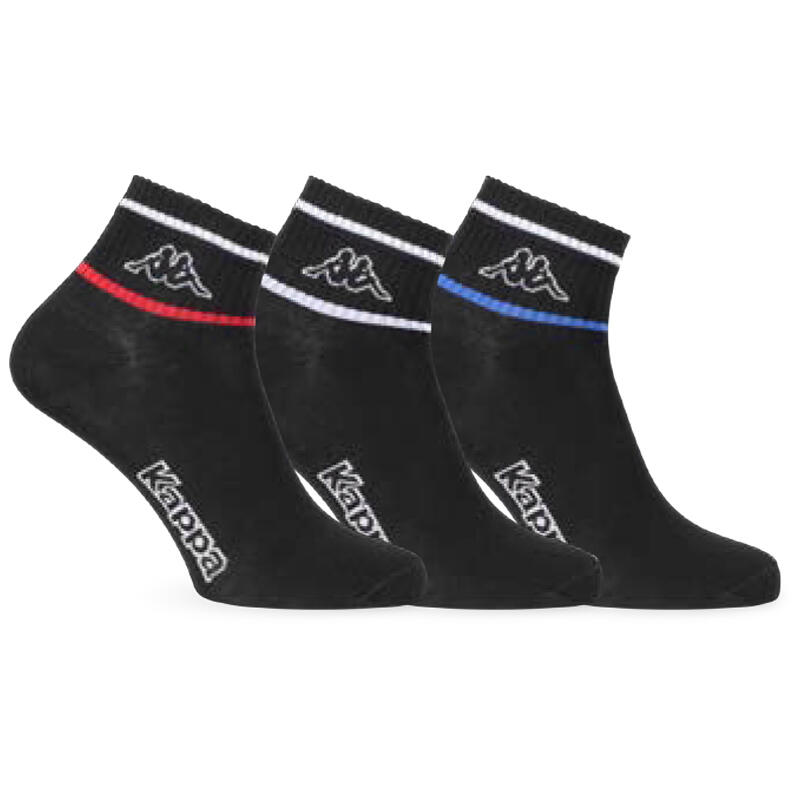 CONFEZIONE 3 PZ CALZINO UOMO CORTISSIMO CON LOGO KAPPA BuyBuy24 Abbilgiamento e Biancheria
