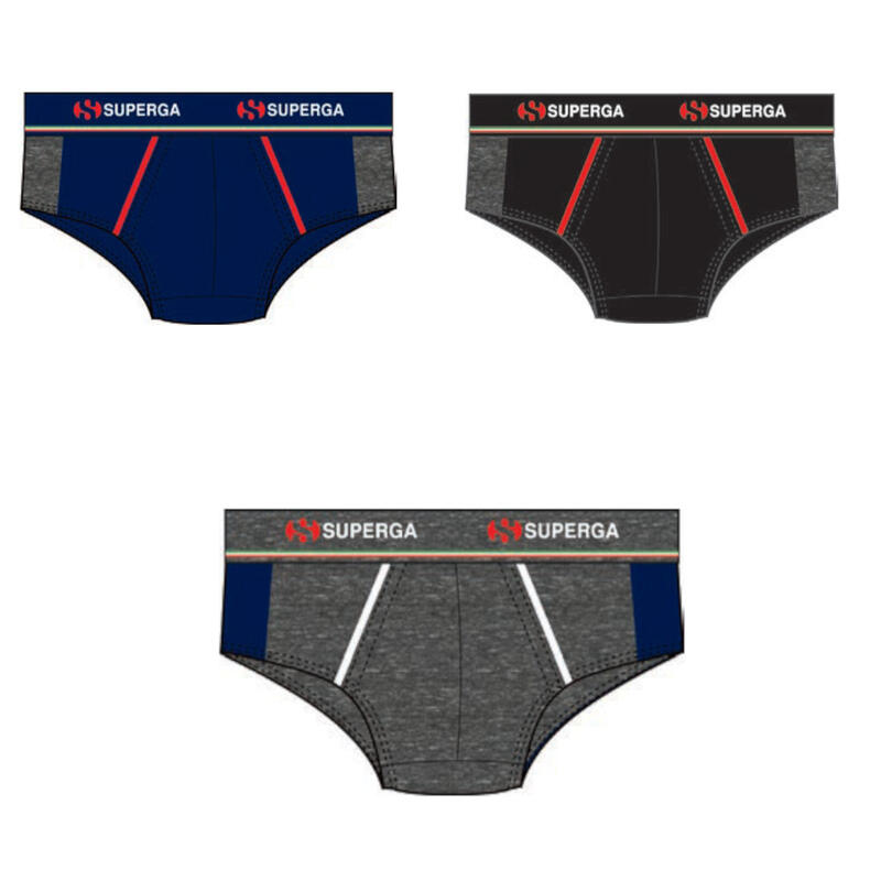 CONFEZIONE SLIP UOMO 3 PAIA COTONE ELASTICIZZATO BuyBuy24 Abbilgiamento e Biancheria