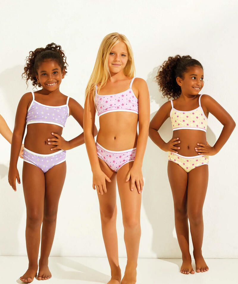 COORDINATO BAMBINA BRASSIERE+ SLIP CON TEMA STELLINA BuyBuy24 Abbilgiamento e Biancheria