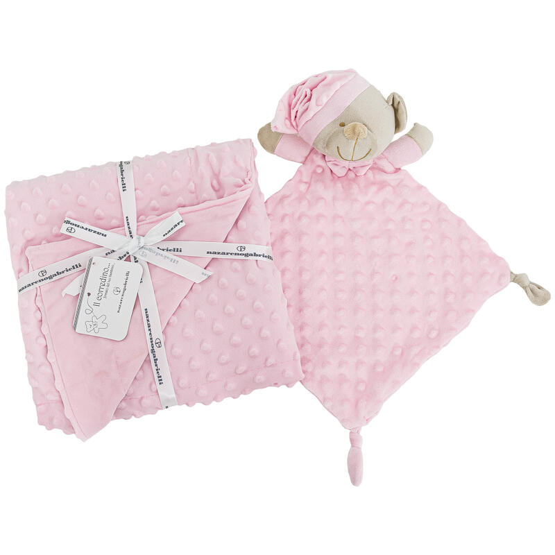 COPERTA CULLA BUBBLE + ORSETTO DOUDOU BuyBuy24 Abbilgiamento e Biancheria