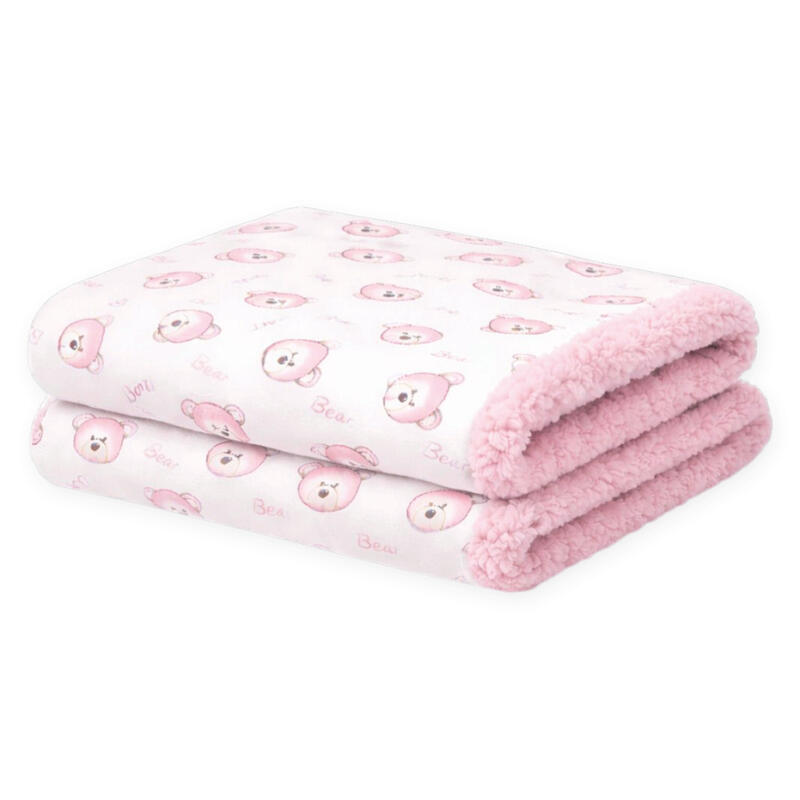 COPERTA NEONATO SHERPA 75X95 CM BuyBuy24 Abbilgiamento e Biancheria