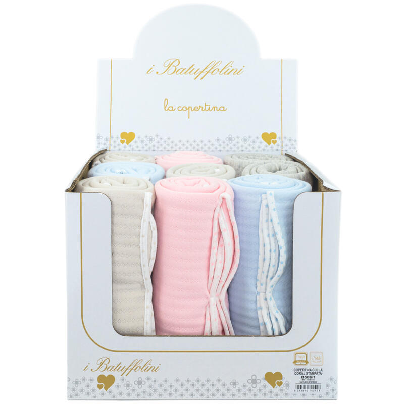 COPERTINA CULLA COTONE DISPLAY DA 9 PEZZI BuyBuy24 Abbilgiamento e Biancheria