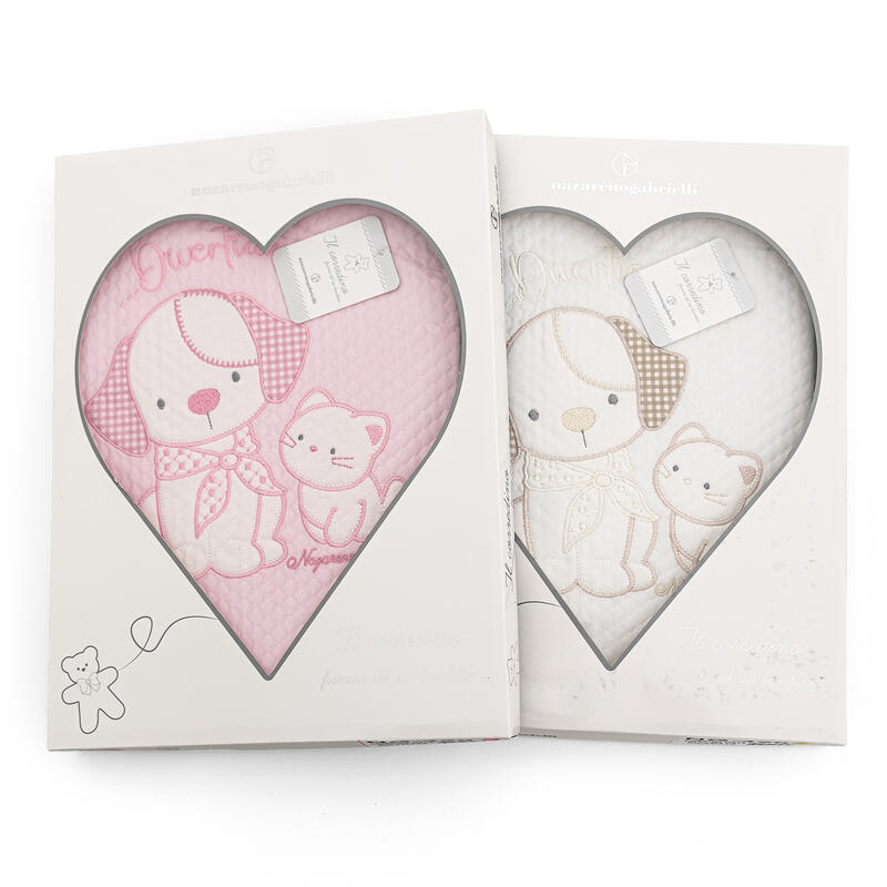 COPERTINA CULLA COTONE RICAMATA BuyBuy24 Abbilgiamento e Biancheria