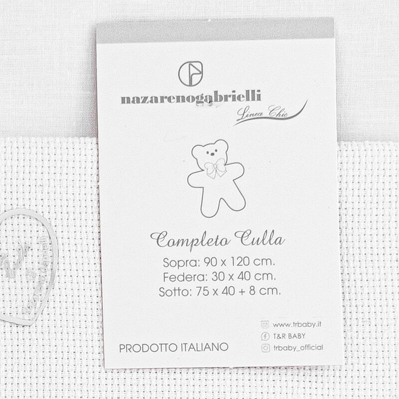 COPPIA COTONE TELA AIDA 3 PZ SOPRA+SOTTO+FEDERA BuyBuy24 Abbilgiamento e Biancheria