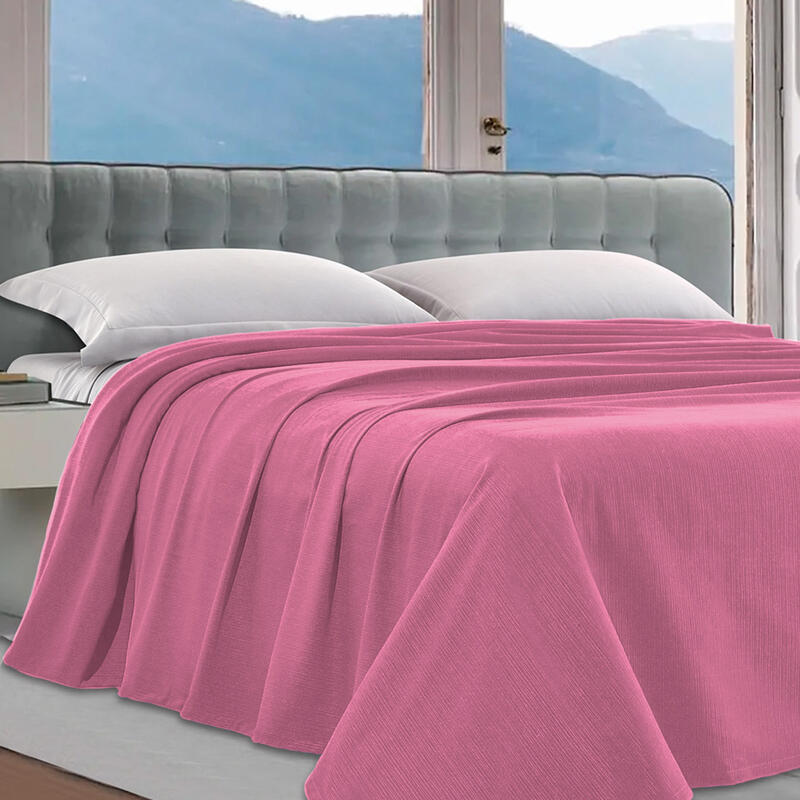 COPRILETTO 2 PIAZZE TINTA UNITA CM 260X260 BuyBuy24 Abbilgiamento e Biancheria