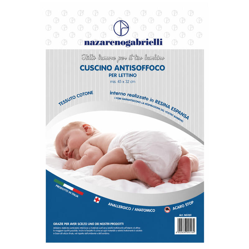 CUSCINO LETTINO RESINA 45X32 ANTISOFFOCO BuyBuy24 Abbilgiamento e Biancheria