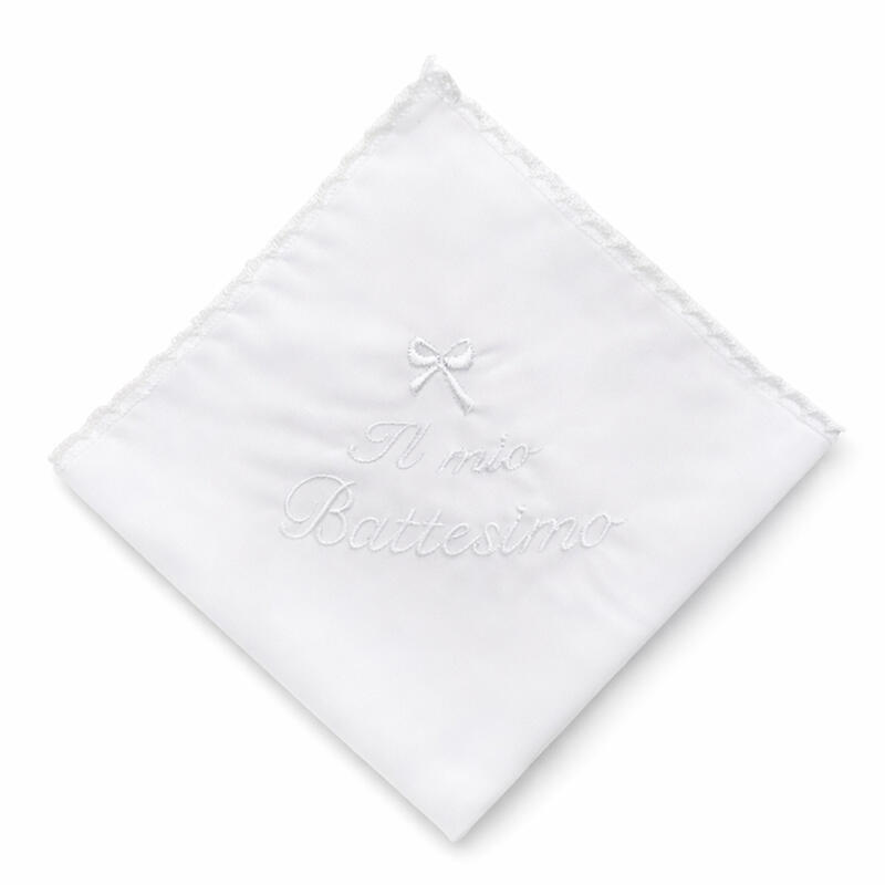 FAZZOLETTO BATTESIMALE COTONE BuyBuy24 Abbilgiamento e Biancheria