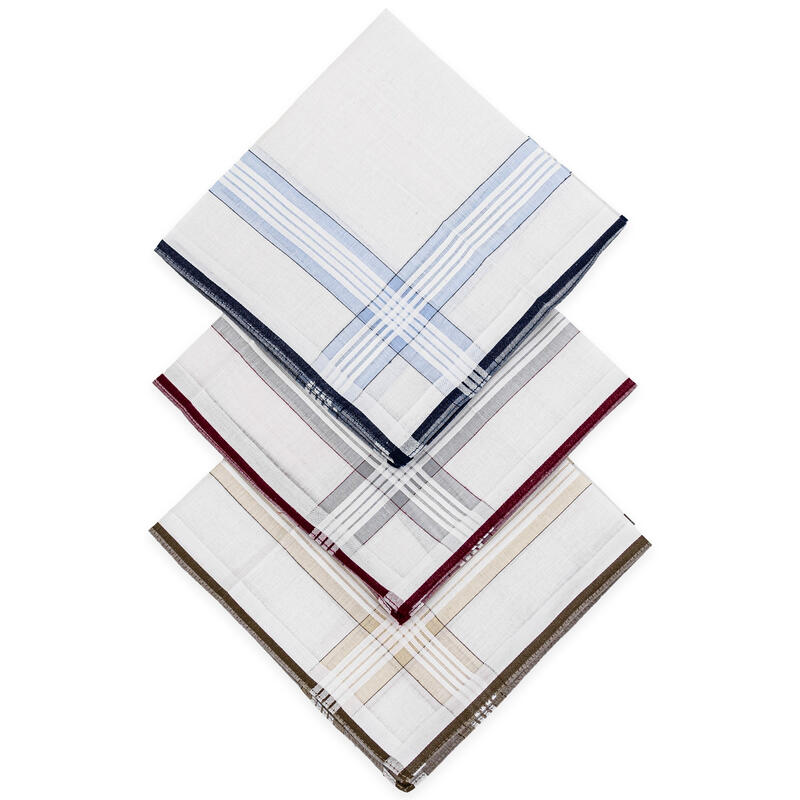 FAZZOLETTO UOMO RIGATO BuyBuy24 Abbilgiamento e Biancheria