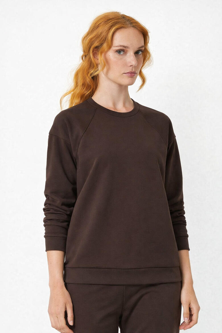 FELPA DONNA MODA VISCOSA VESTIBILITA OVERSIZE BuyBuy24 Abbilgiamento e Biancheria