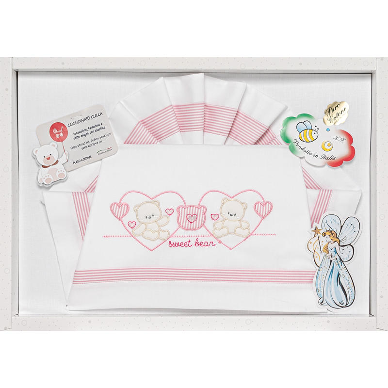 LENZUOLINO CULLA 3 PZ 90X120 CM BuyBuy24 Abbilgiamento e Biancheria