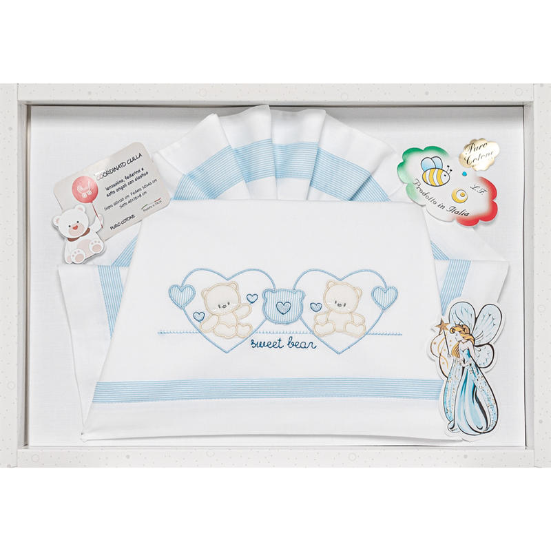 LENZUOLINO CULLA 3 PZ 90X120 CM BuyBuy24 Abbilgiamento e Biancheria