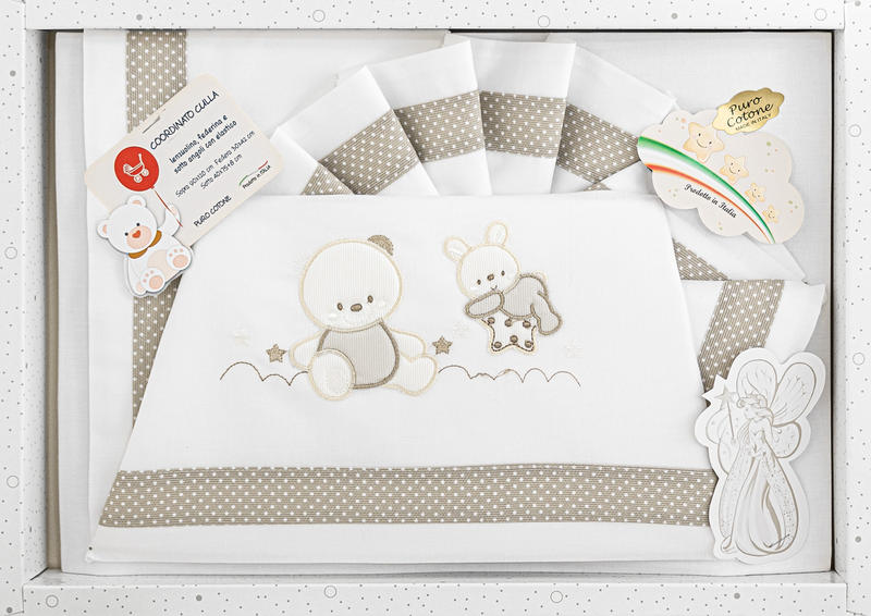 LENZUOLINO CULLA 3 PZ PURO COTONE BuyBuy24 Abbilgiamento e Biancheria