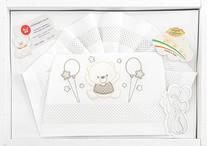 LENZUOLINO CULLA 3 PZ PURO COTONE BuyBuy24 Abbilgiamento e Biancheria