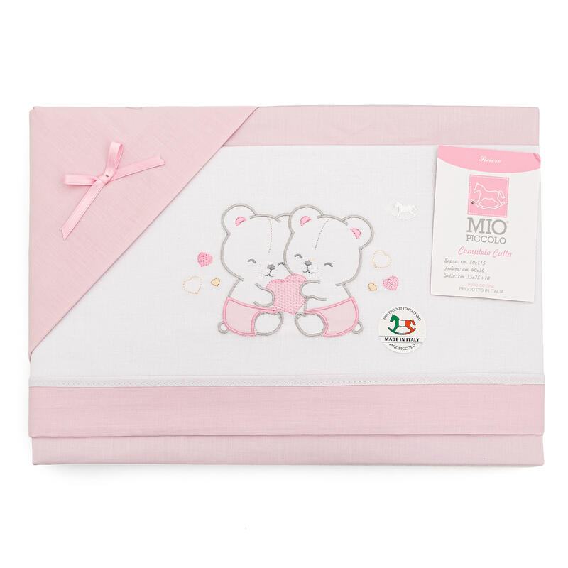 LENZUOLINO CULLA 3 PZ SOPRA+ SOTTO+FEDERA 100% COTONE BuyBuy24 Abbilgiamento e Biancheria