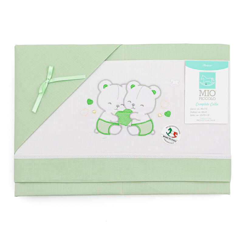 LENZUOLINO CULLA 3 PZ SOPRA+ SOTTO+FEDERA 100% COTONE BuyBuy24 Abbilgiamento e Biancheria