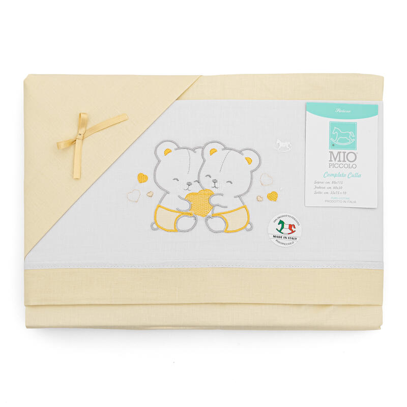 LENZUOLINO CULLA 3 PZ SOPRA+ SOTTO+FEDERA 100% COTONE BuyBuy24 Abbilgiamento e Biancheria