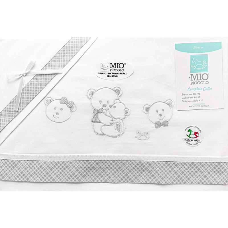 LENZUOLINO CULLA 3 PZ SOPRA+ SOTTO+FEDERA 100% COTONE BuyBuy24 Abbilgiamento e Biancheria