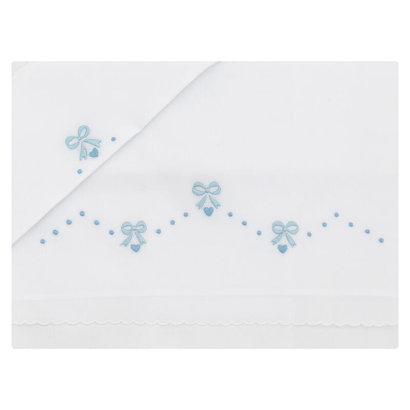 LENZUOLINO CULLA RICAMO A MANO PURO COTONE BuyBuy24 Abbilgiamento e Biancheria