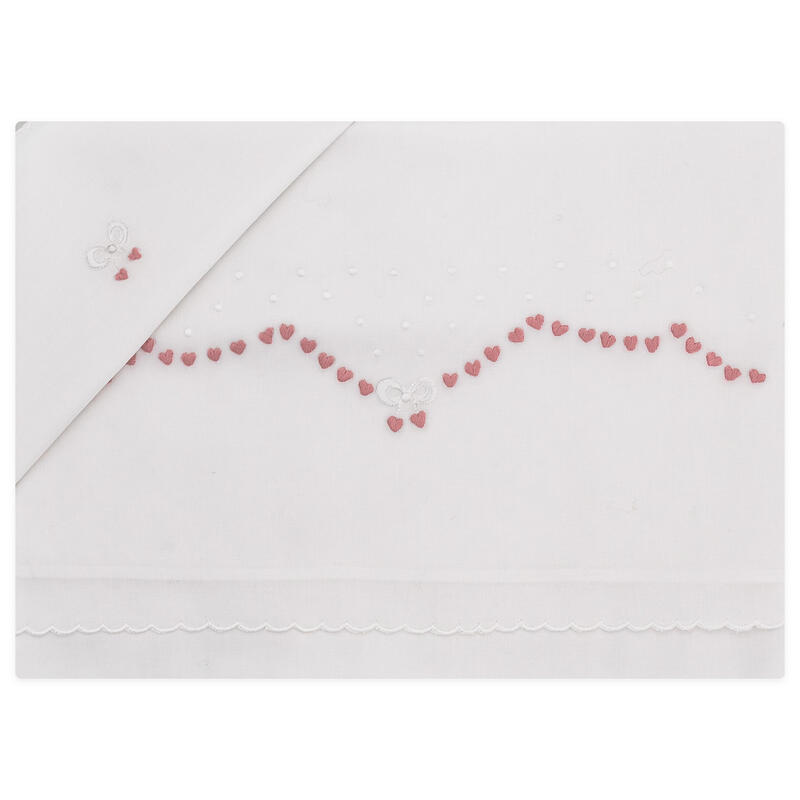 LENZUOLINO CULLA RICAMO A MANO PURO COTONE BuyBuy24 Abbilgiamento e Biancheria