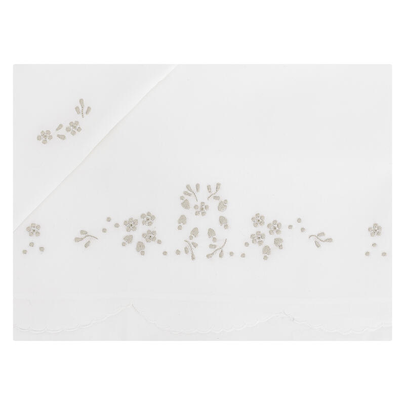 LENZUOLINO CULLA RICAMO A MANO PURO COTONE BuyBuy24 Abbilgiamento e Biancheria