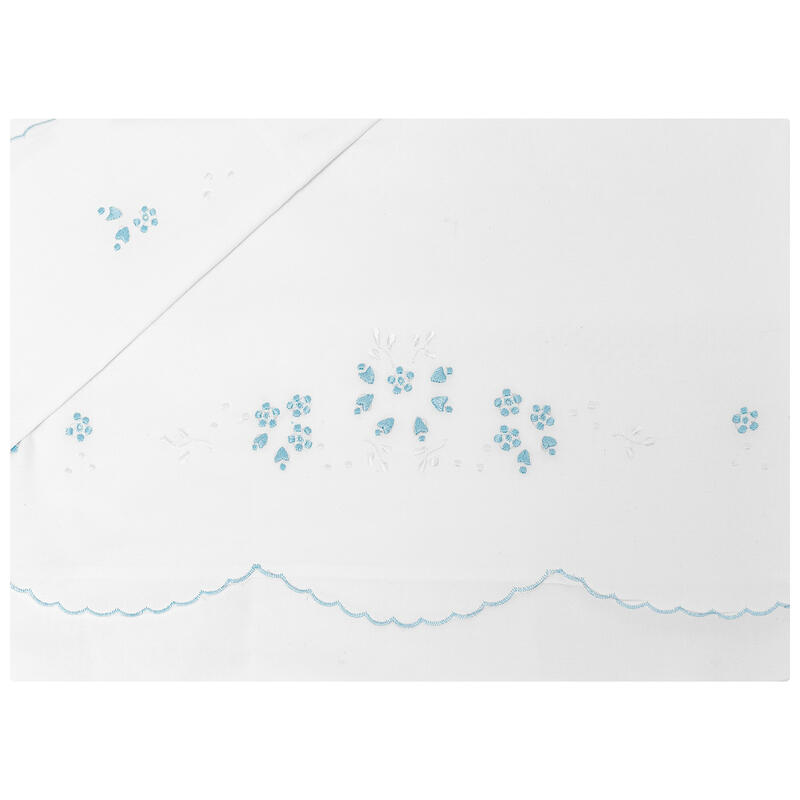 LENZUOLINO CULLA RICAMO A MANO PURO COTONE BuyBuy24 Abbilgiamento e Biancheria