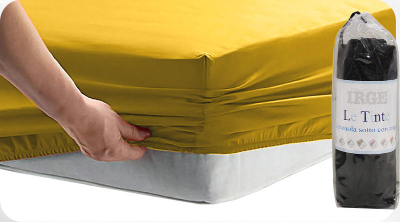 LENZUOLO SOTTO CON ANGOLI 1 PIAZZA COTONE CM 90X200 BuyBuy24 Abbilgiamento e Biancheria