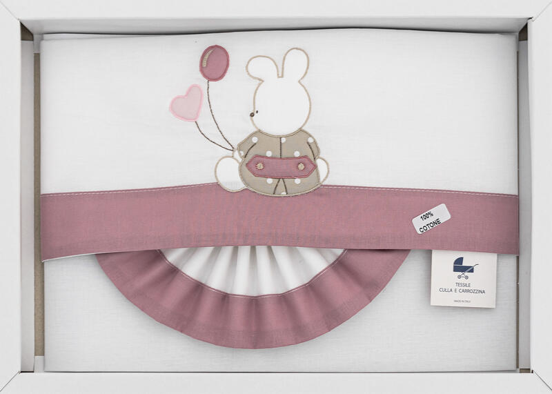 LENZUOLO 3 PZ CULLA RICAMATO BuyBuy24 Abbilgiamento e Biancheria