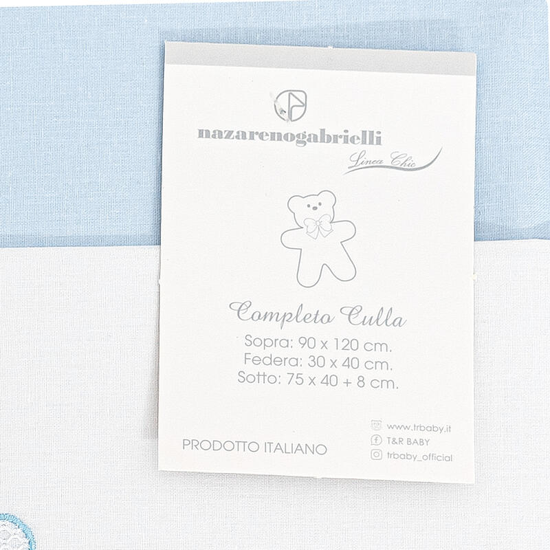 LENZUOLO 3 PZ CULLA RICAMATO BuyBuy24 Abbilgiamento e Biancheria