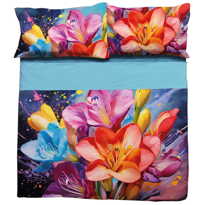 LENZUOLO COPRILETTO 2 PIAZZE STAMPA DIGITALE HD BuyBuy24 Abbilgiamento e Biancheria