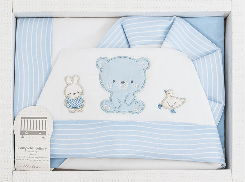 LENZUOLO LETTINO 3 PEZZI BuyBuy24 Abbilgiamento e Biancheria