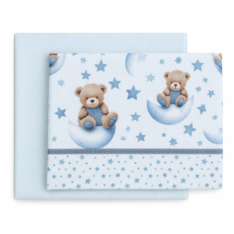 LENZUOLO NEONATO COTONE LETTINO CM 120X180 BuyBuy24 Abbilgiamento e Biancheria