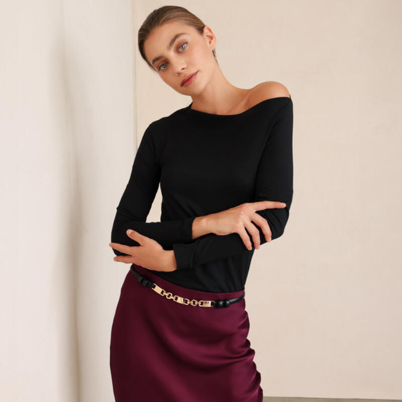 MAGLIA DONNA VISCOSA MONOSPALLA BuyBuy24 Abbilgiamento e Biancheria