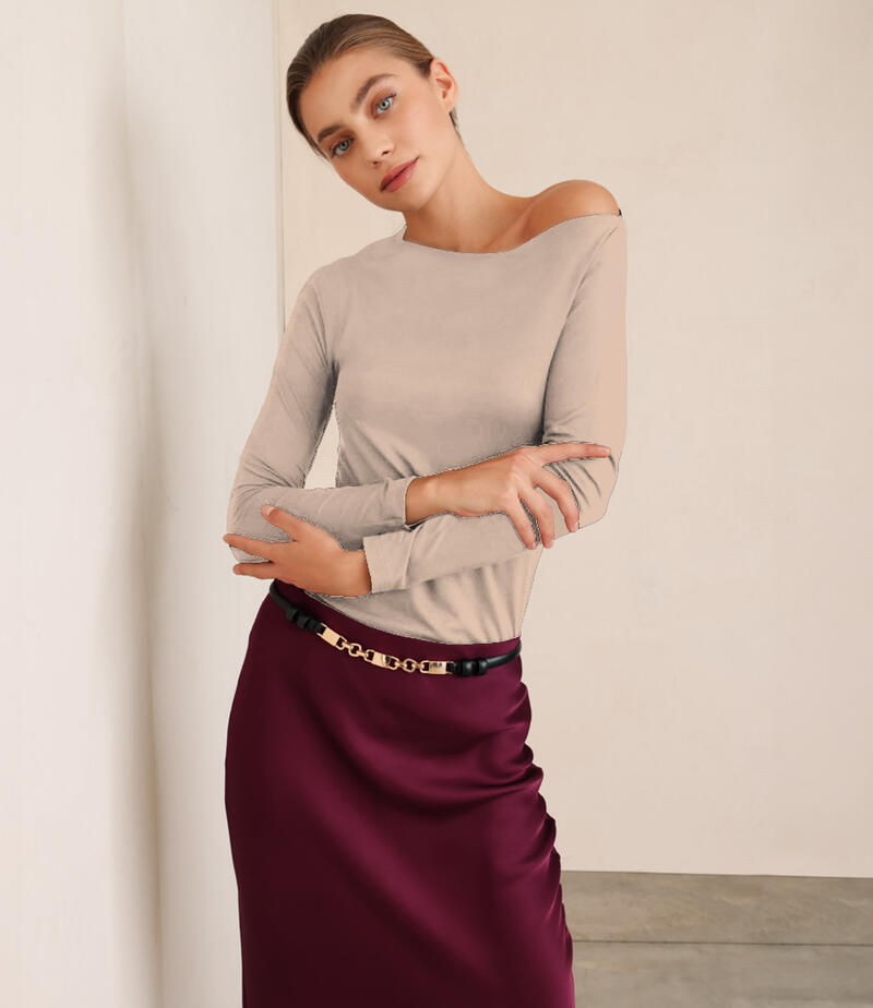 MAGLIA DONNA VISCOSA MONOSPALLA BuyBuy24 Abbilgiamento e Biancheria